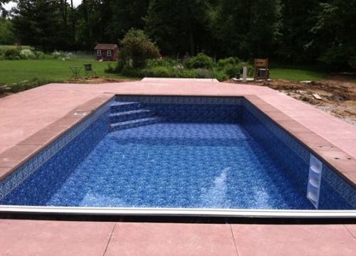 Custom built corner and end steps